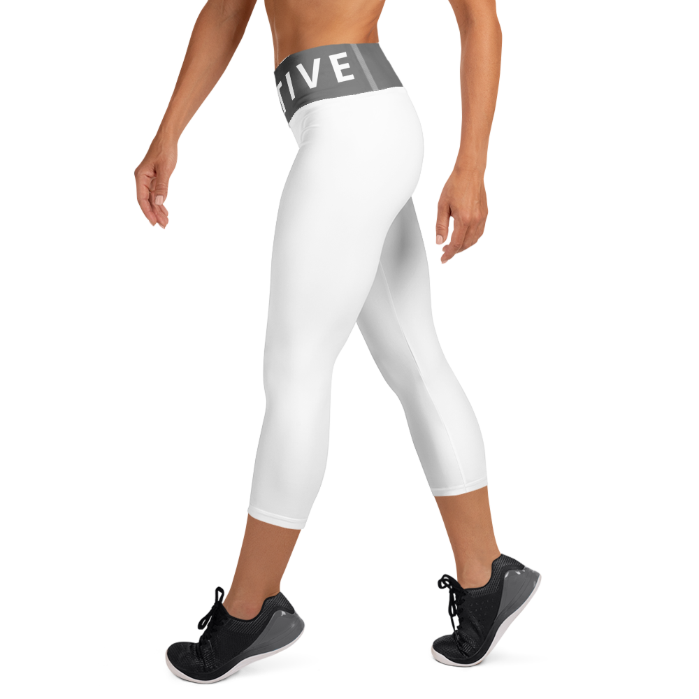 Voltive FlexFit Performance Leggings - White/Grey