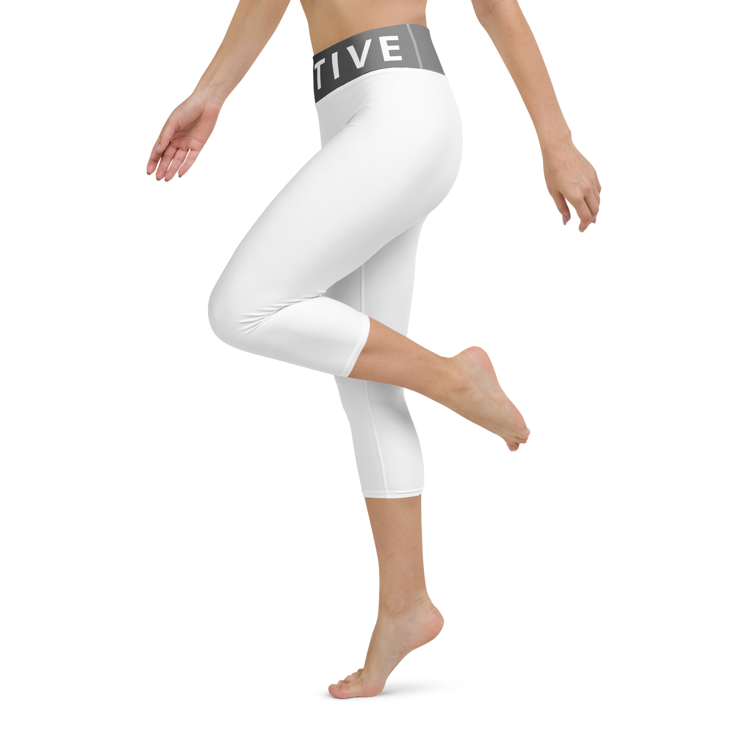 Voltive FlexFit Performance Leggings - White/Grey