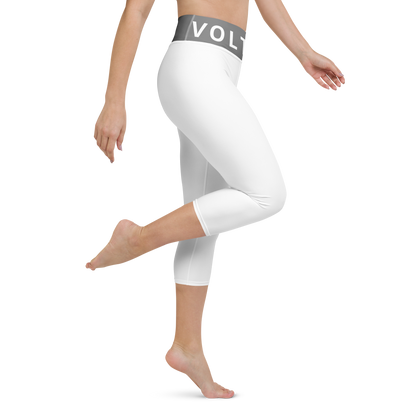 Voltive FlexFit Performance Leggings - White/Grey