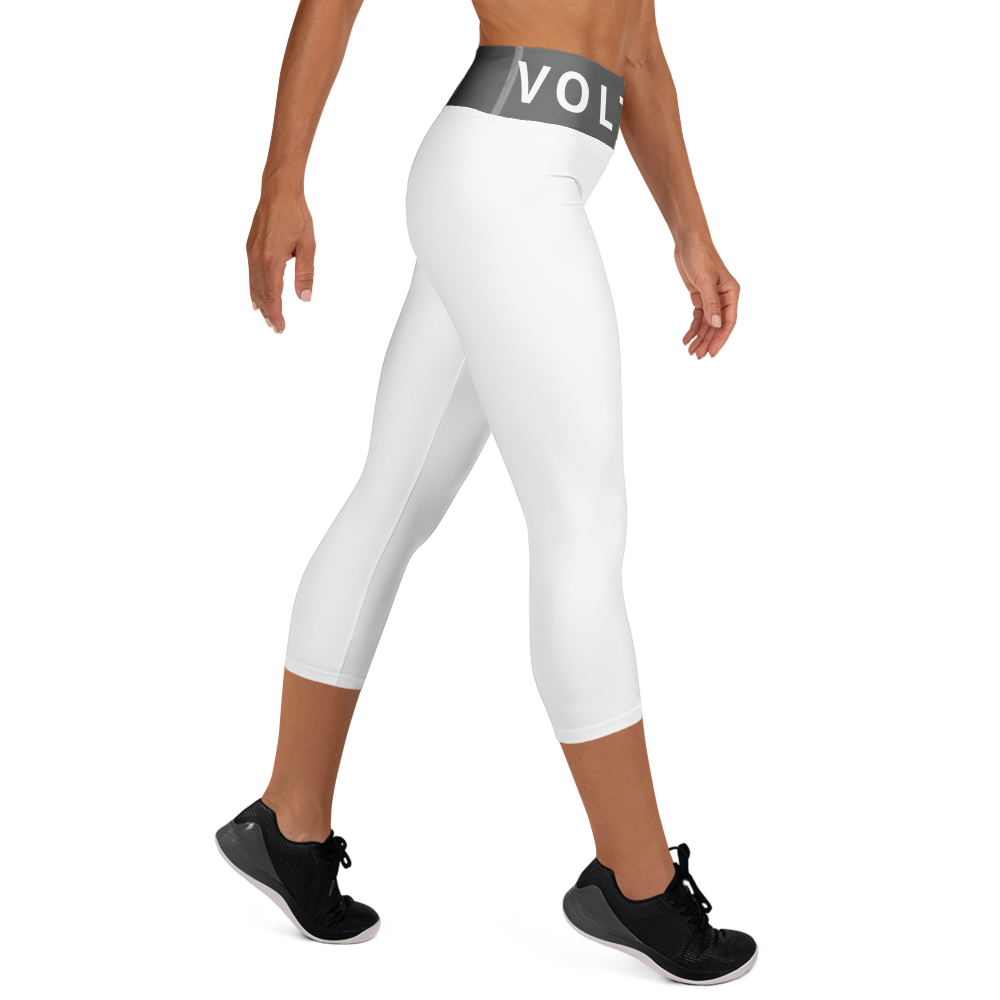 Voltive FlexFit Performance Leggings - White/Grey