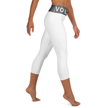 Voltive FlexFit Performance Leggings - White/Grey
