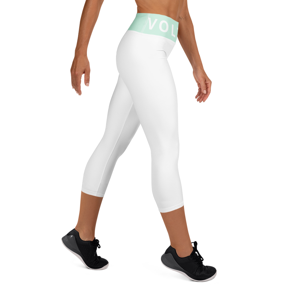 Voltive FlexFit Performance Leggings - White/Humming Bird
