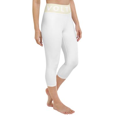 Voltive FlexFit Performance Leggings - White/Apricot White