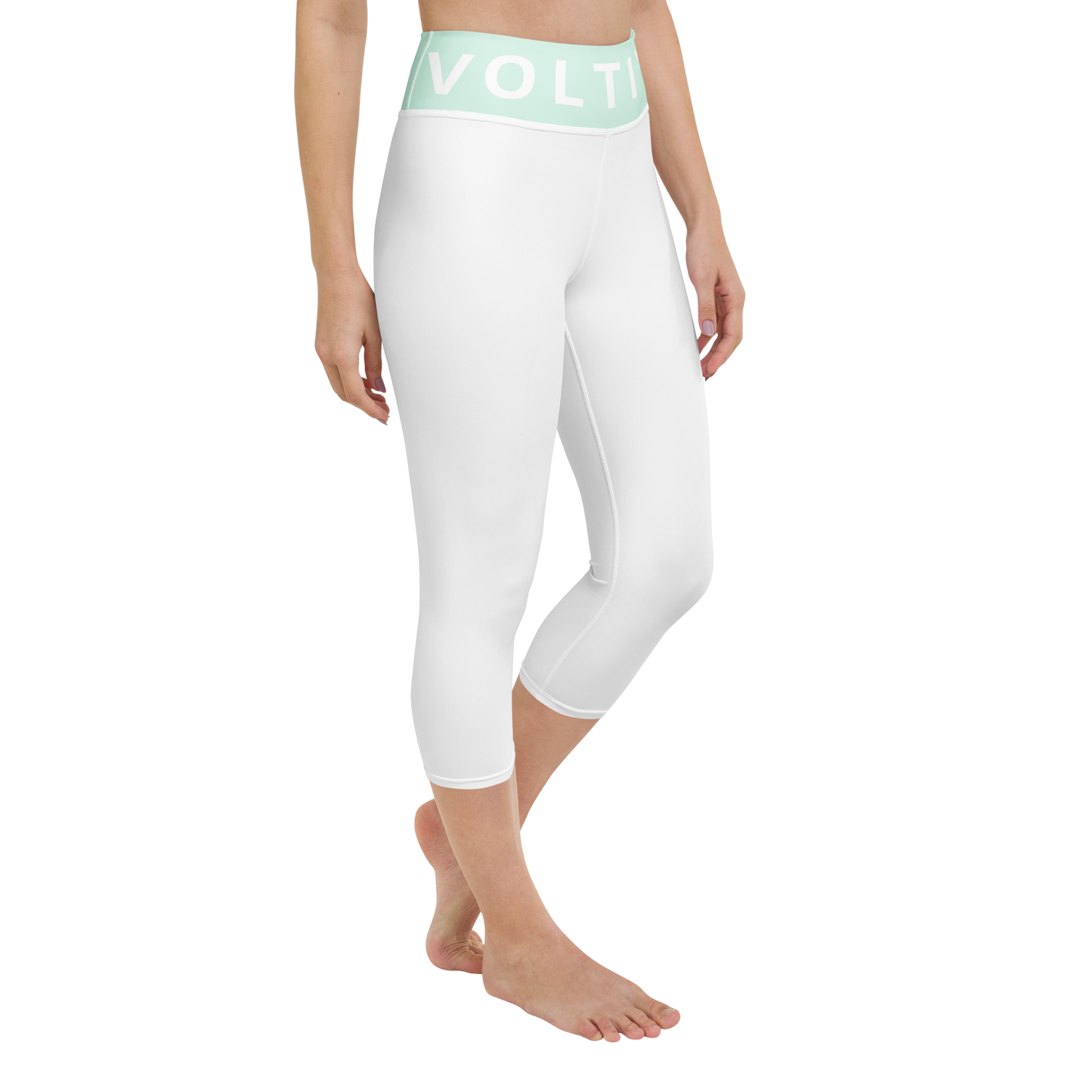 Voltive FlexFit Performance Leggings - White/Humming Bird