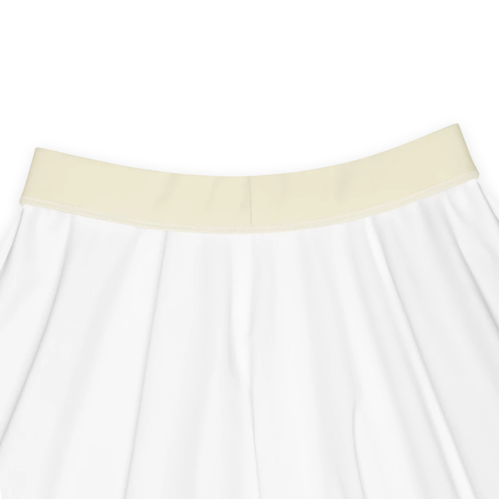 VOLTIVE Skater Skirt - Apricot White