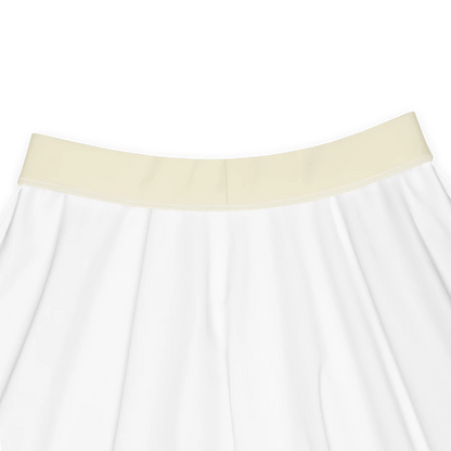 VOLTIVE Skater Skirt - Apricot White