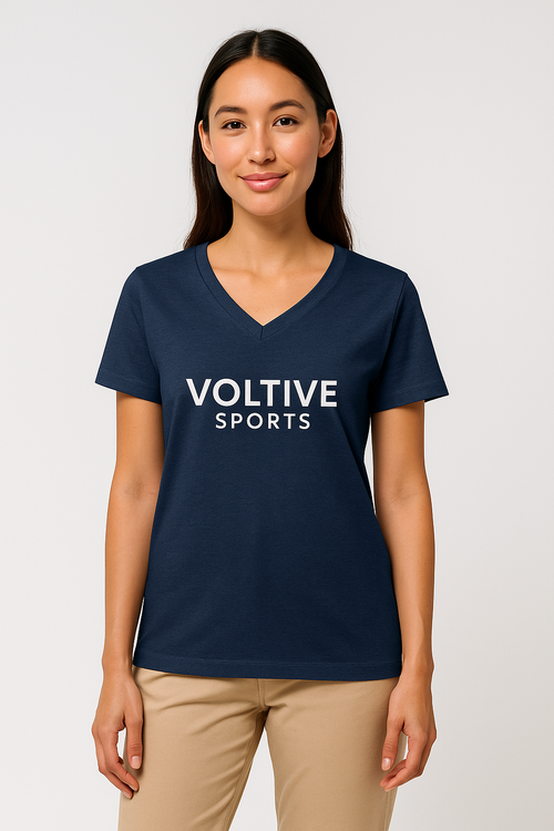 Women's Relaxed V-Neck T-Shirt – Voltive Sports Edition