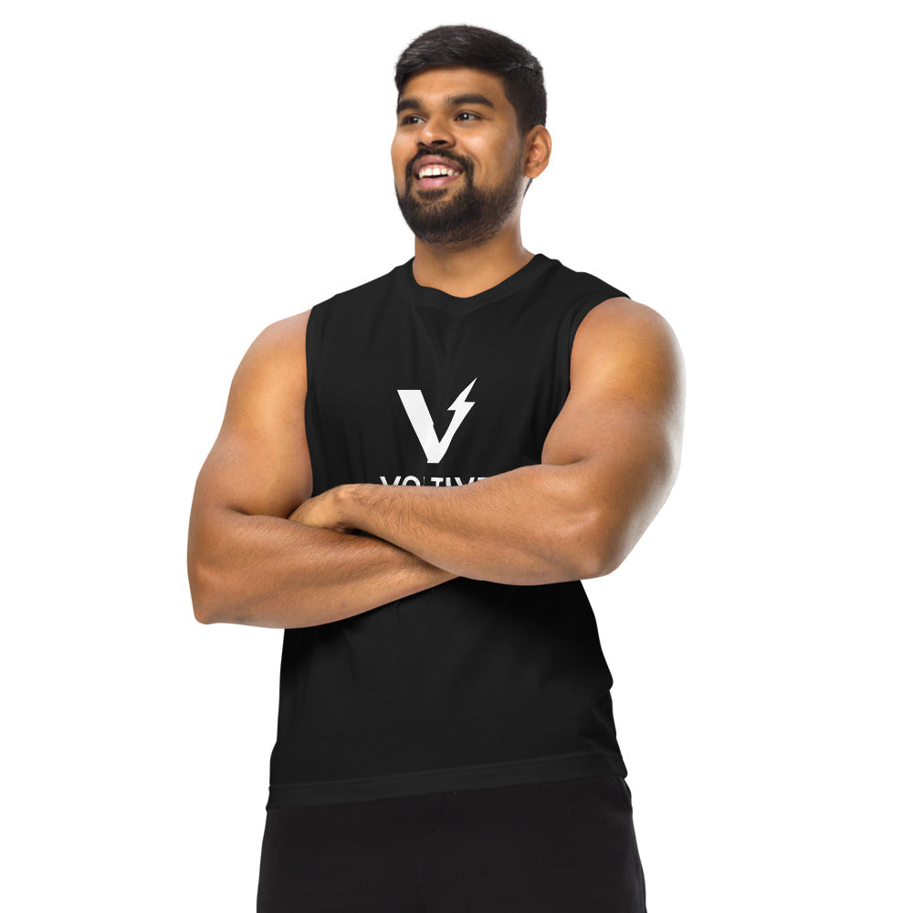 Voltive Unisex Muscle Shirt - Black