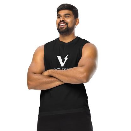 Voltive Unisex Muscle Shirt - Black
