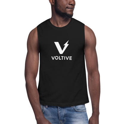 Voltive Unisex Muscle Shirt - Black