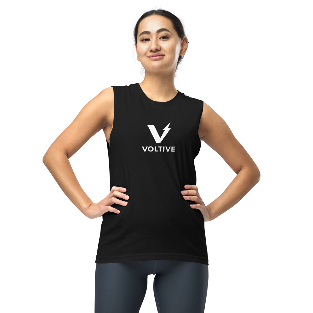 Voltive Unisex Muscle Shirt - Black
