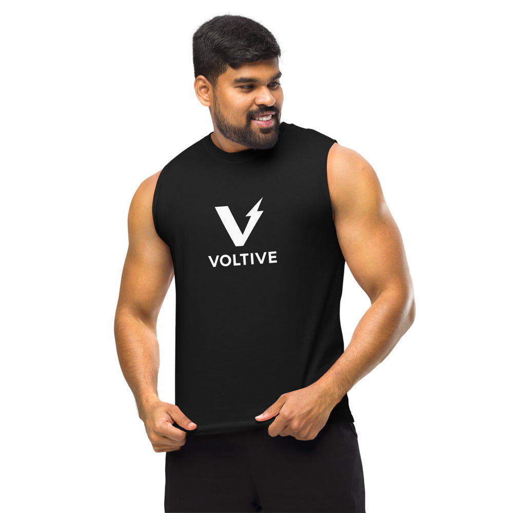 Voltive Unisex Muscle Shirt - Black