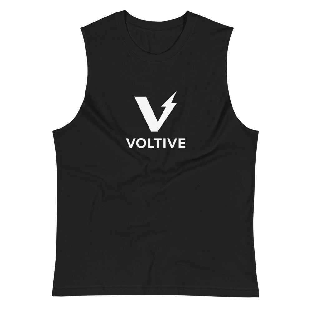 Voltive Unisex Muscle Shirt - Black