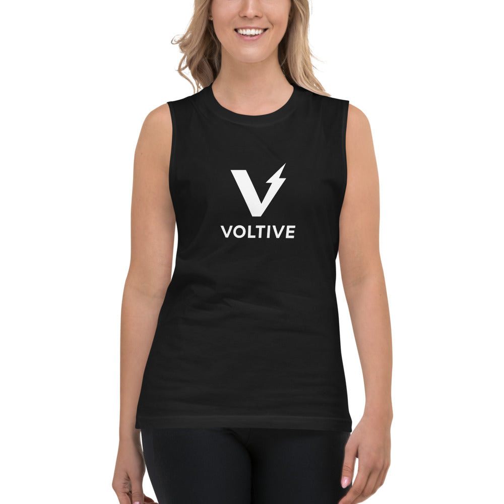 Voltive Unisex Muscle Shirt - Black