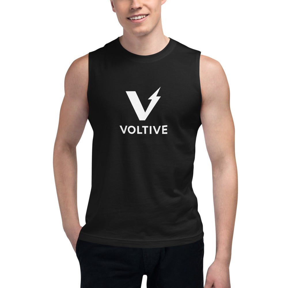 Voltive Unisex Muscle Shirt - Black