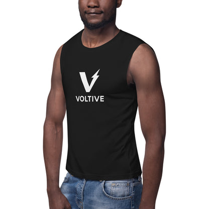 Voltive Unisex Muscle Shirt - Black