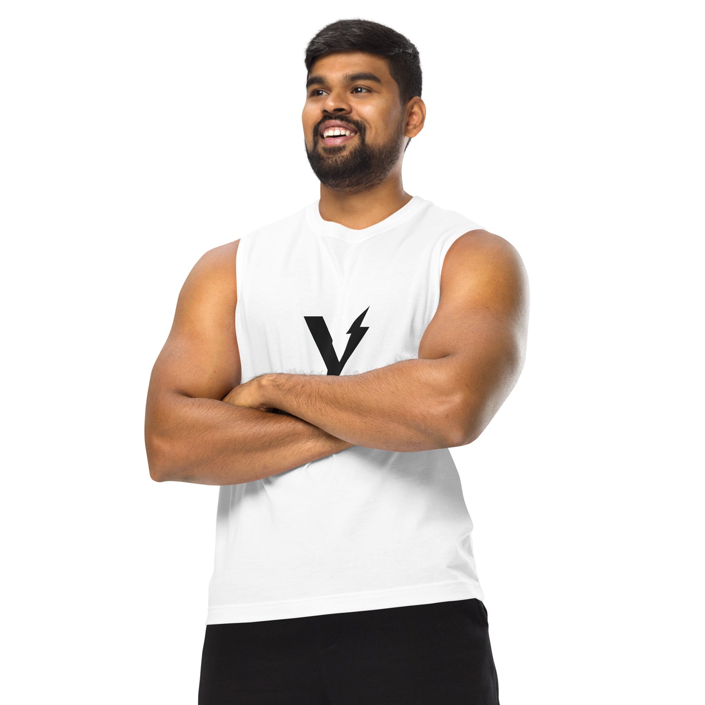 Voltive Unisex Muscle Shirt - White Voltive