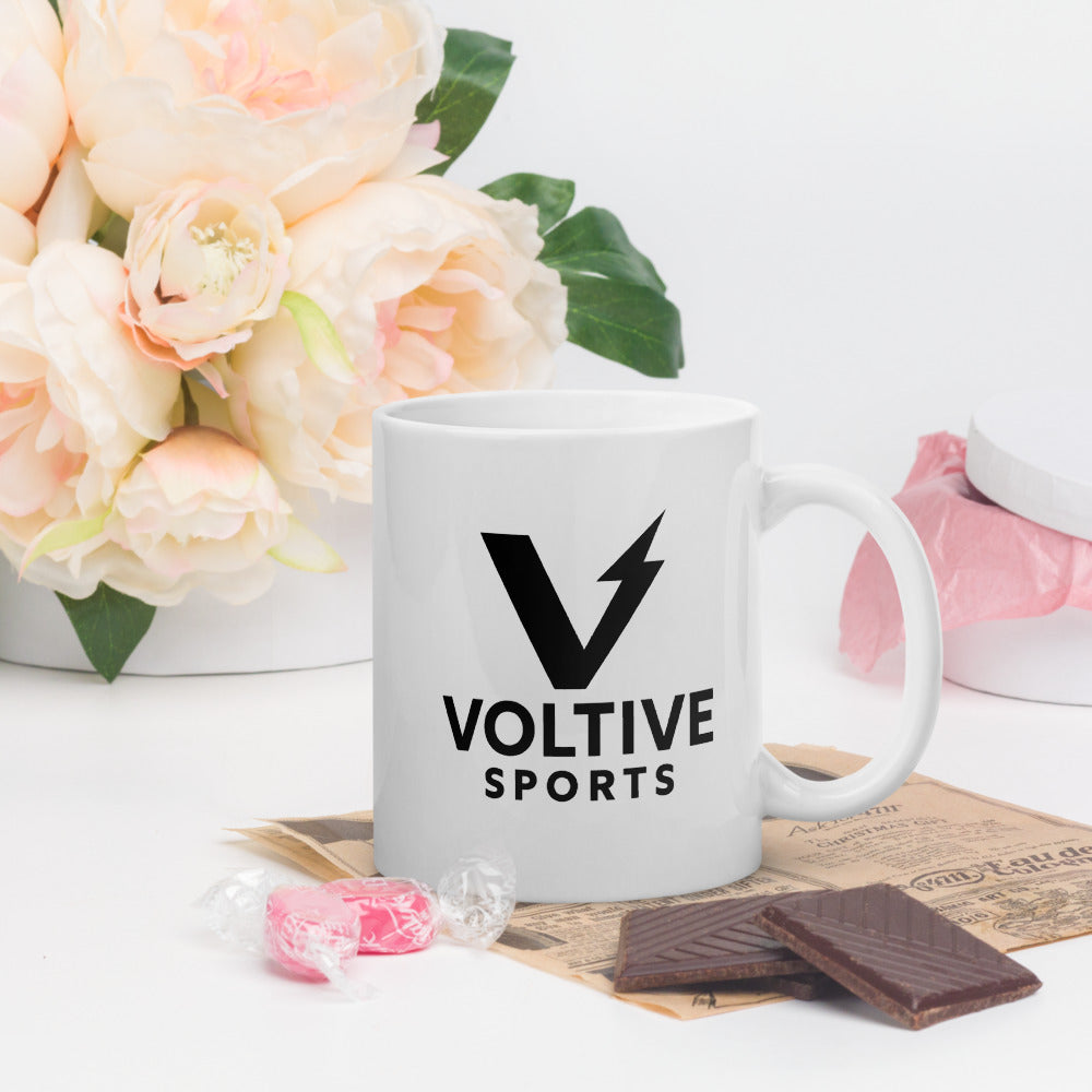 Voltive Sports White glossy mug