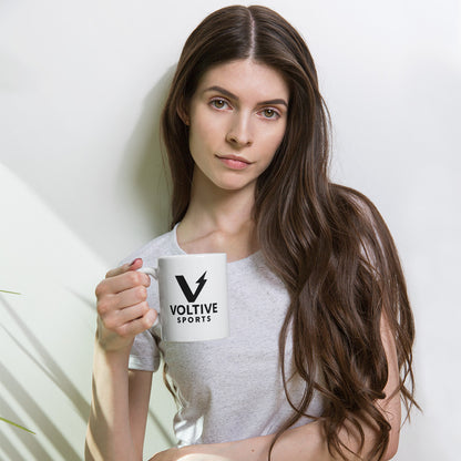 Voltive Sports White glossy mug
